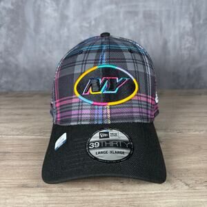 New York Jets NFL Crucial Catch Plaid 39Thirty Hat Cap L/XL New Era